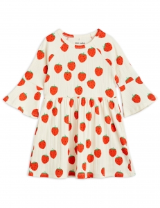 Preview: MINI RODINI Kleid Strawberries - offwhite